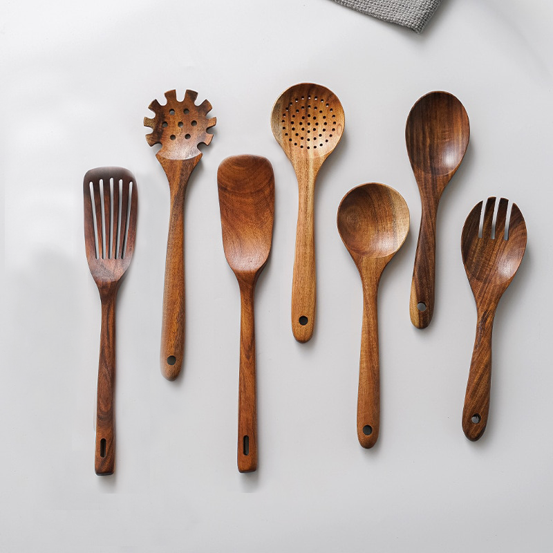 Acacia Wood Kitchen Tool Set