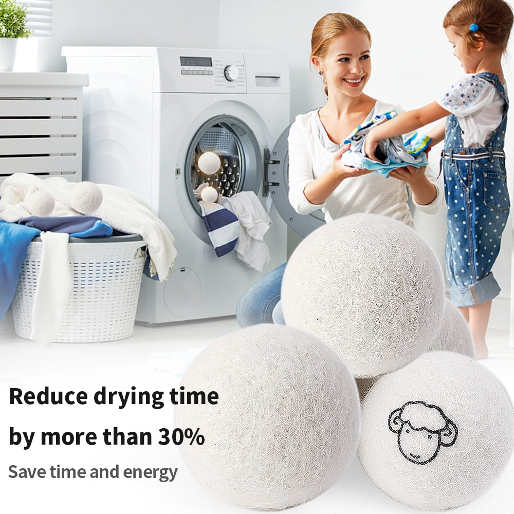 Reusable Wool Dryer Balls (6)